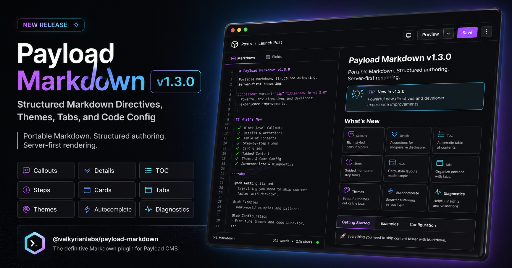 @valkyrianlabs/payload-markdown